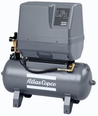 Поршневой компрессор Atlas Copco LFx 2 3PH на тележке с ресивером